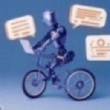 ChatGPT Dalle E image of a Robot riding a bicycle 02